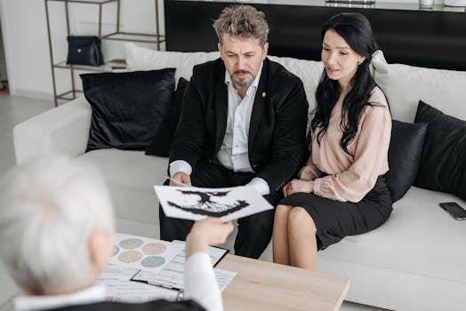 family reviewing financial documents together