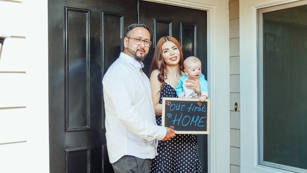 parents signing mortgage papers