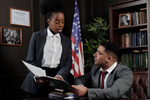 person reviewing court documents
