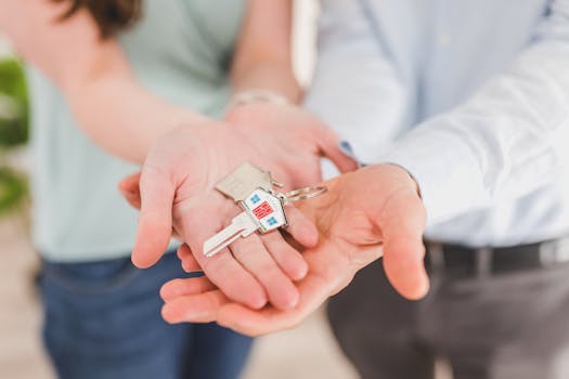 family looking at a house for sale