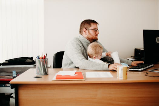 family reviewing mortgage documents together