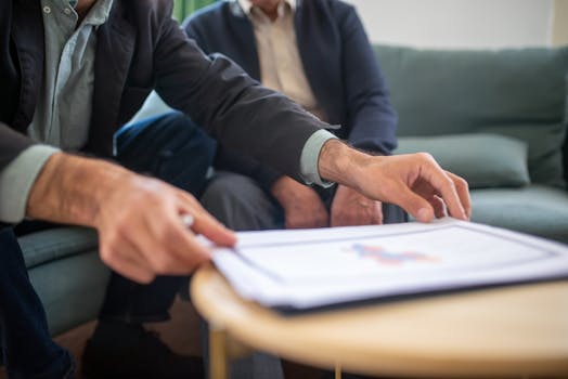 financial advisor meeting with client