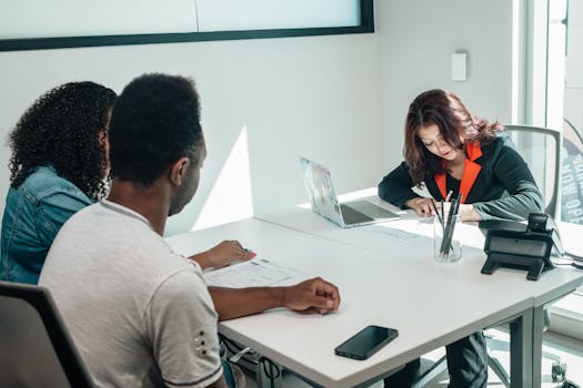 couple discussing finances at a table