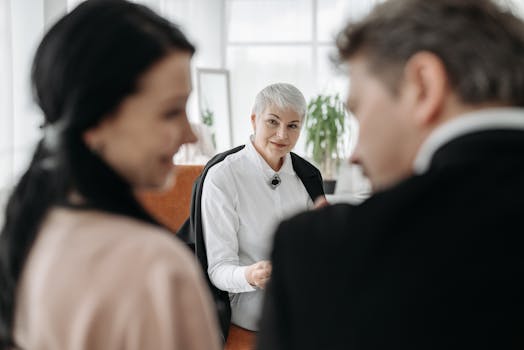 couple discussing finances with a mediator